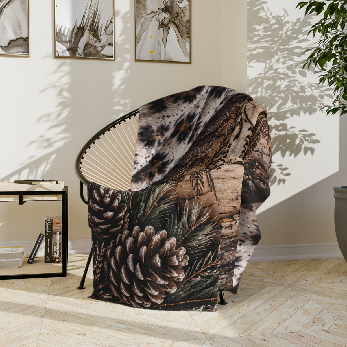 Moonlit Timber™ Velveteen Plush Blanket – Chasing Dreams by Moonlight