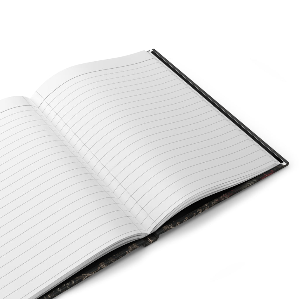 Where Shadows Bloom — Elegant Gothic Hardcover Journal | Lined Notebook