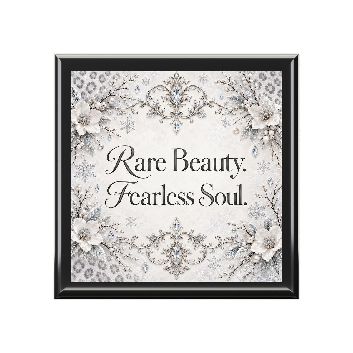 Snow Leopard “Rare Beauty. Fearless Soul.” Jewelry Box