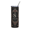Personalized Elegant Gothic Monogram Tumbler – 20 oz Stainless Steel