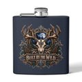 Built by the Wild 6oz Stainless Steel Flask – Moonlit Timber Men’s Collection | Kraven Raven Designs