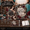 Dust & Diamonds Hardcover Journal — “Beautifully Wild & Made to Shine” Western Cowhide Lined Notebook