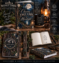Moonlit Timber Hardcover Journal — “Chasing Dreams by Moonlight” Rustic Woodland Lined Notebook