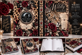 Wildly in Love Hardcover Journal — “Beautifully Fierce. Elegantly Wild.” Cheetah & Burgundy Rose Lined Notebook