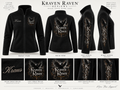 Kraven Raven Women’s Smooth Fleece Jacket — Personalized Gothic Raven Full-Zip Jacket