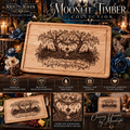 Moonlit Timber Engraved Wood Cutting Board – 12" × 9"