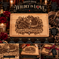 Wildly in Love Engraved Wood Cutting Board – 12" × 9"