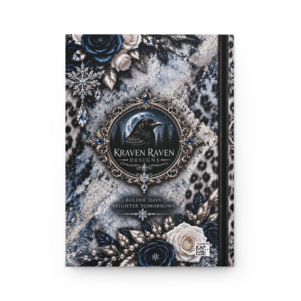 Snow Leopard Hardcover Journal — “Rare Beauty. Fearless Soul.” Luxury Lined Notebook