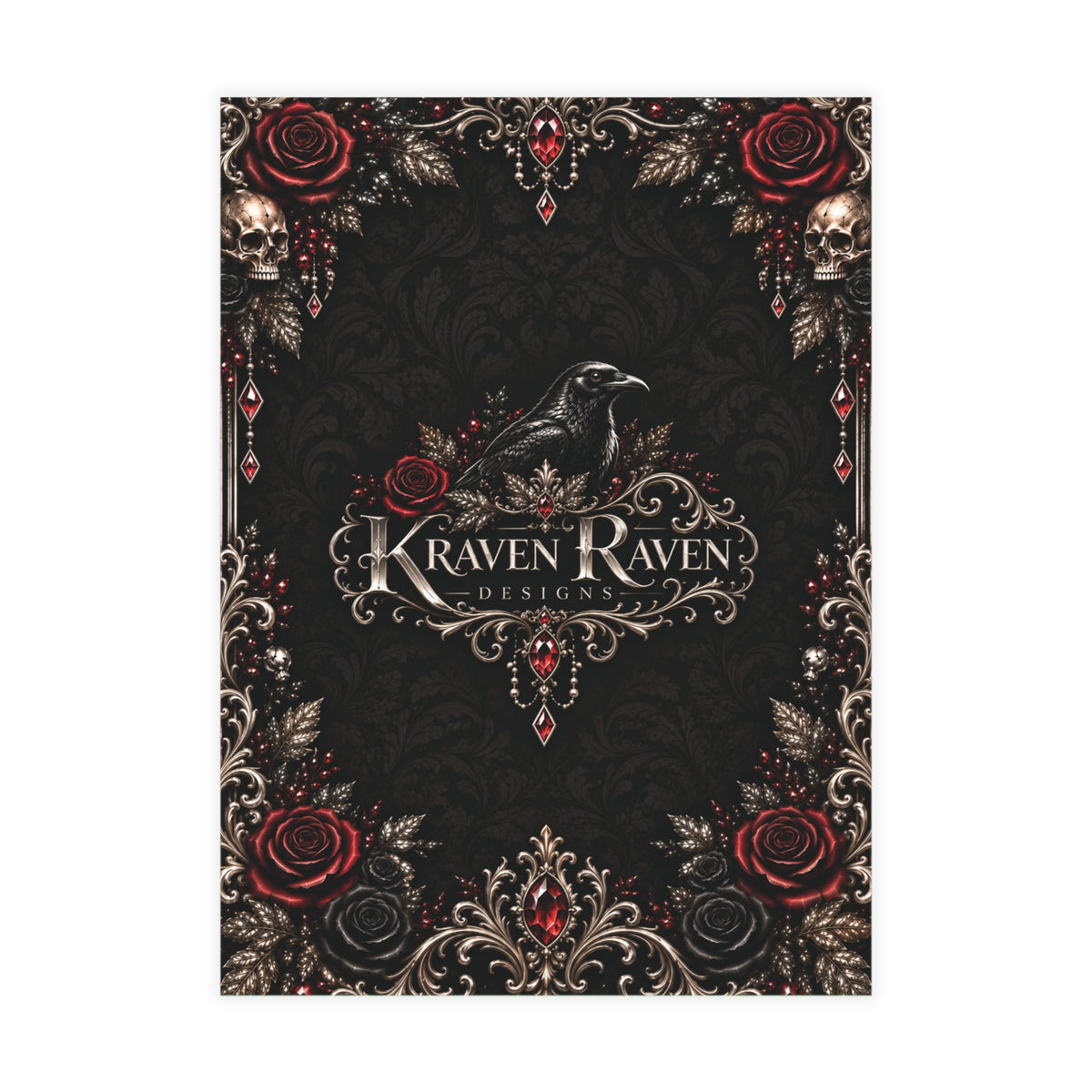 Elegant Gothic Details Card – Personalized Wedding Details
