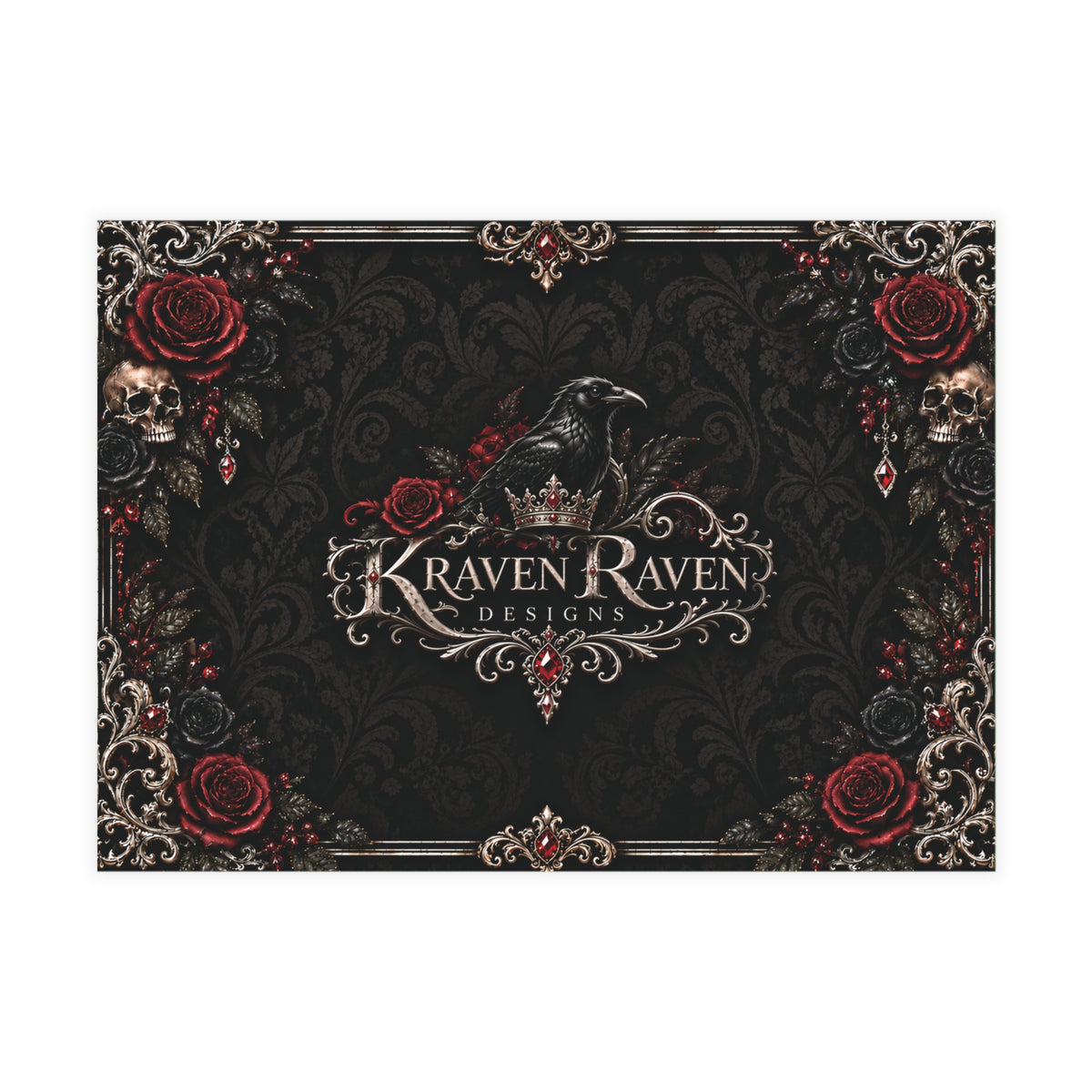 Elegant Gothic RSVP Card – Personalized Gothic Wedding RSVP