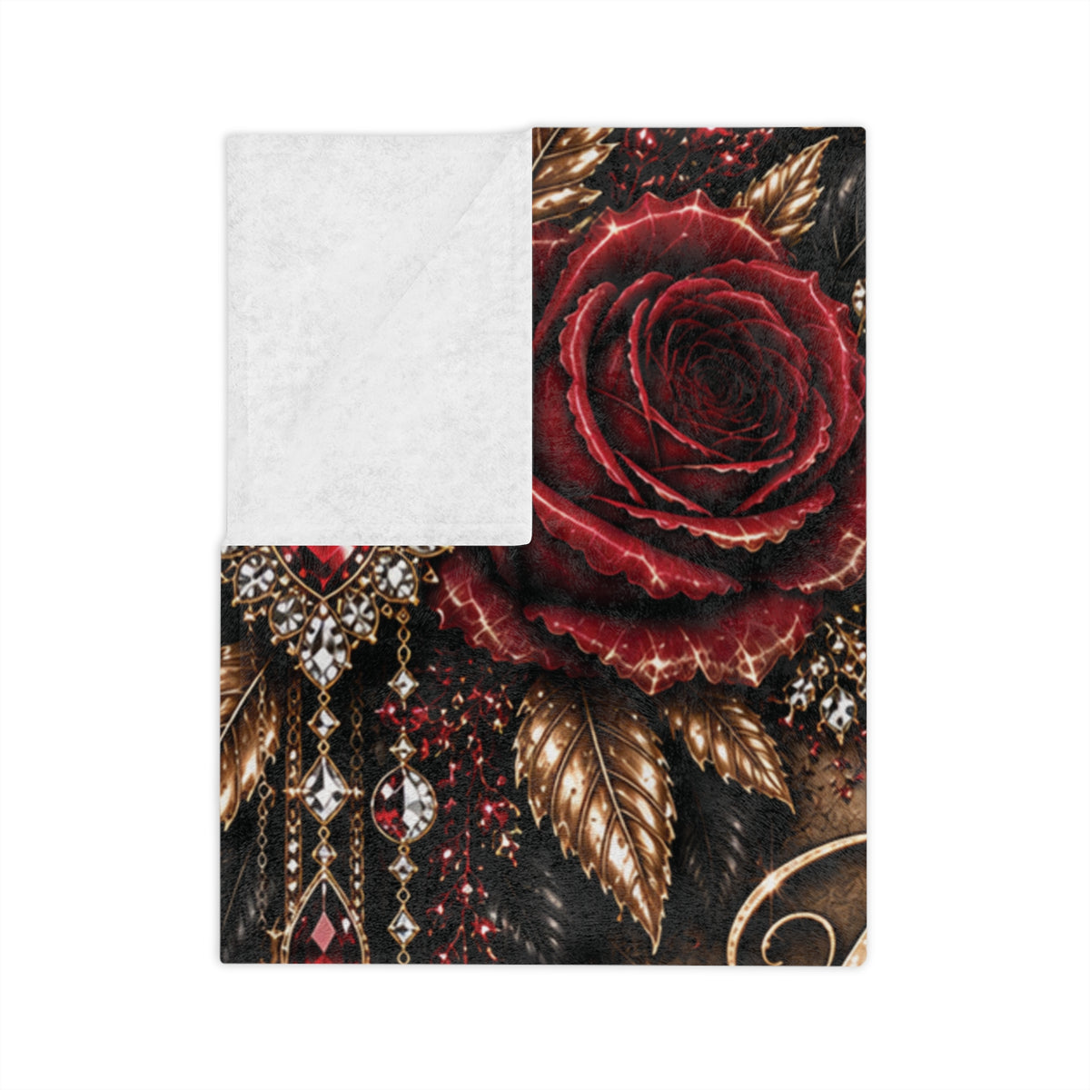Wildly In Love™ Beautifully Fierce. Elegantly Wild. | Luxury Leopard & Burgundy Rose Throw | Kraven Raven Designs