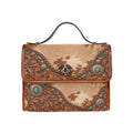 Dust & Diamonds Western Cowhide & Turquoise Satchel Handbag