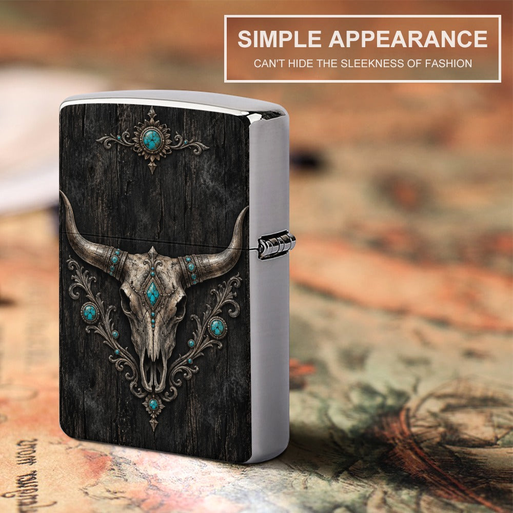 Dust & Diamonds Longhorn & Turquoise Lighter Case