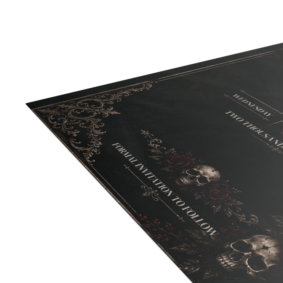 Elegant Gothic Save the Date – Personalized Gothic Wedding Card