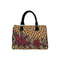Wildly in Love Cheetah & Burgundy Rose Handbag