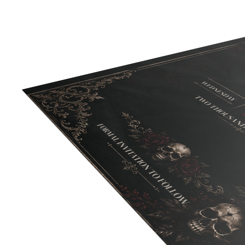 Elegant Gothic Save the Date – Personalized Gothic Wedding Card