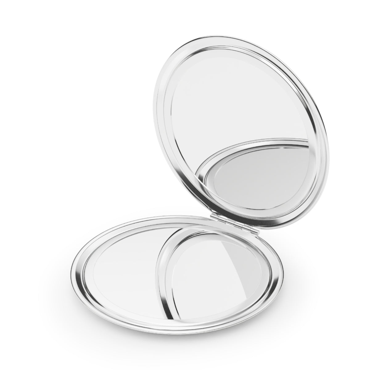 Personalized Gothic Compact Mirror — Where Shadows Bloom Skull & Roses