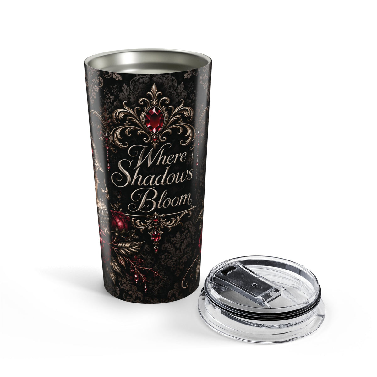 Where Shadows Bloom — Gothic 20oz Tumbler