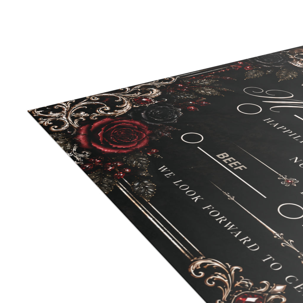 Elegant Gothic RSVP Card – Personalized Gothic Wedding RSVP