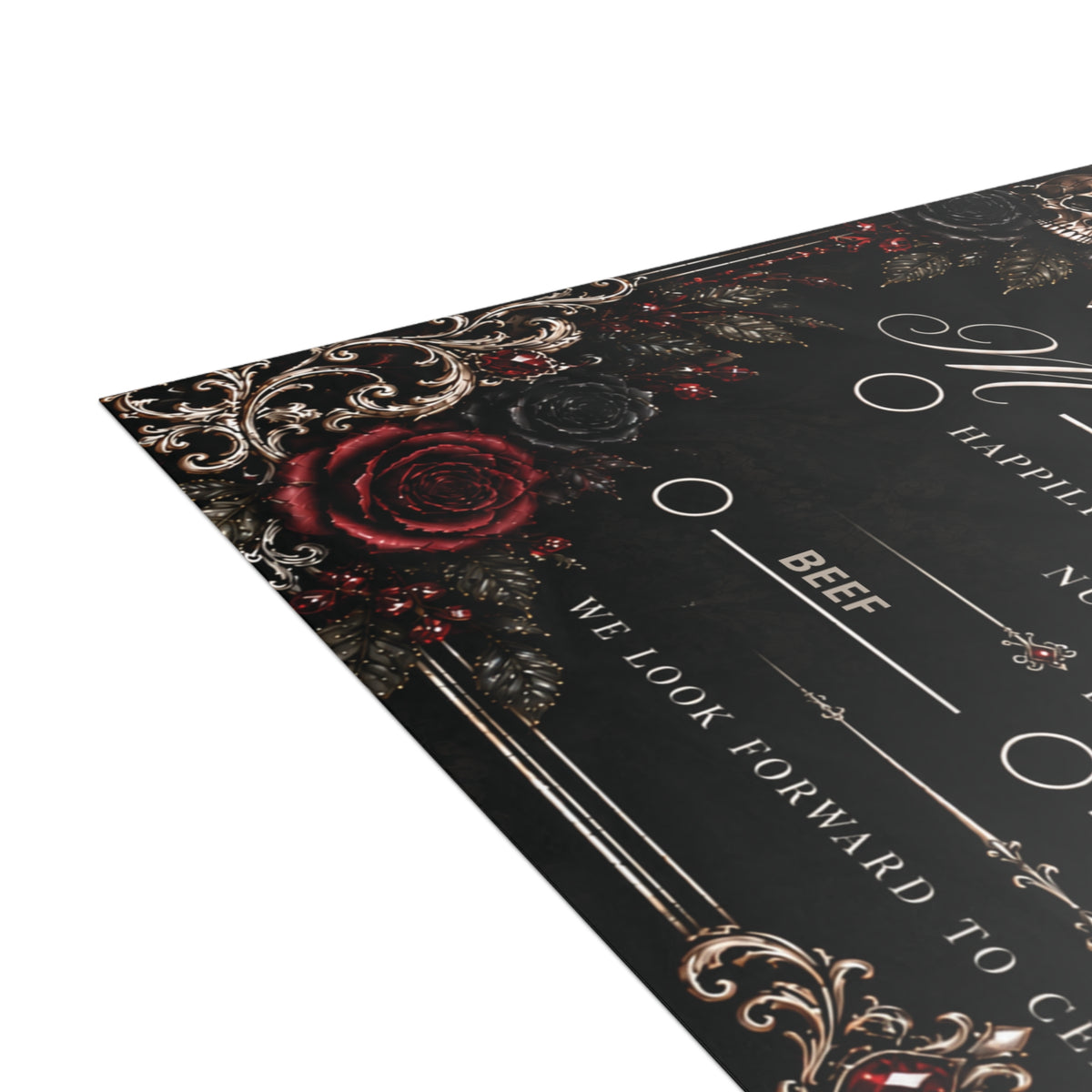 Elegant Gothic RSVP Card – Personalized Gothic Wedding RSVP