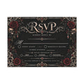 Elegant Gothic RSVP Card – Personalized Gothic Wedding RSVP