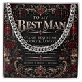 To My Best Man Cuban Link Necklace – Elegant Gothic Wedding Collection | Best Man Gift