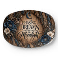 Chasing Dreams by Moonlight 10" × 14" Serving Platter – Moonlit Timber Collection | Kraven Raven Designs