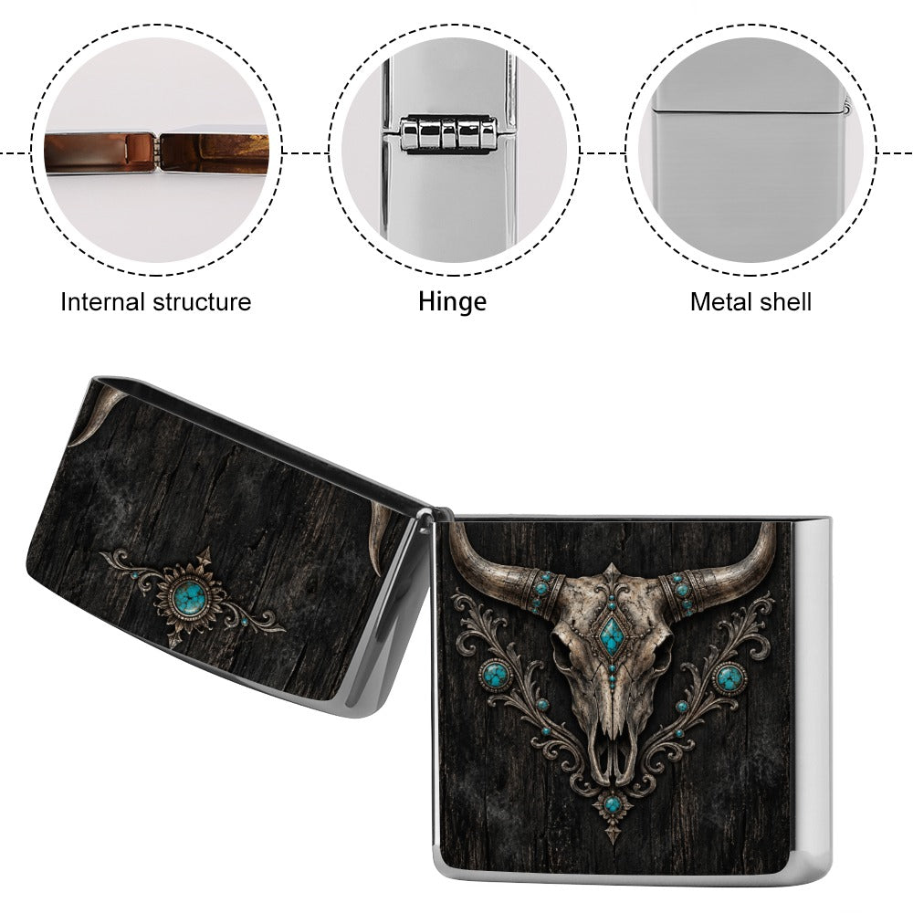 Dust & Diamonds Longhorn & Turquoise Lighter Case